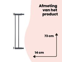 Uitbreiding voor slagbomen U-PRESSURE metaal 14 CM metaal Zwart - thumbnail