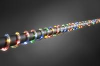 LED Mini lichtslang 4.5V, 2 meter 260 LED, multicolor gekleurde lampjes 3090-500 - thumbnail