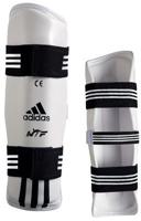 adidas taekwondo onderarmbeschermers wit - thumbnail