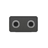 Hama 00205191 Jackplug Audio Adapter [2x Jackplug female 3,5 mm - 1x Jackplug male 3,5 mm] Zwart - thumbnail