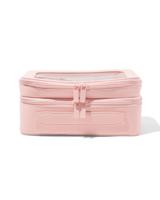 HEMA Toilettas 23x15x9cm dubbellaags transparant - thumbnail