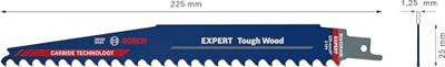 Bosch Accessories 2608900404 Expert Tough Wood S 1142 KHM reciprozaagblad, 3 stuks Zaagbladlengte 225 mm 3 stuk(s) Bosch Accessories 2608900404 Expert Tough Wood S 1142 KHM reciprozaagblad, 3 stuks Zaagbladlengte 225 mm 3 stuk(s)