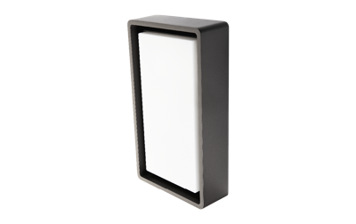 SG Frame 8W 670 lumen 3000K buitenlamp kleur zwart met schemerschakelaar 605552 slagvast