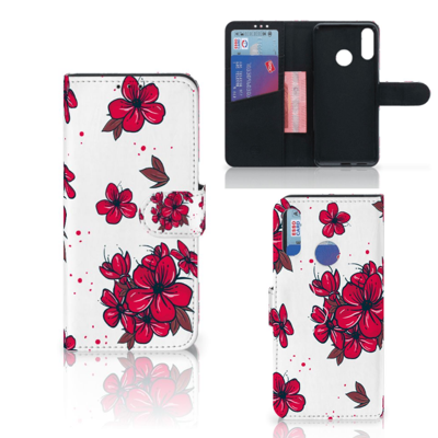 Motorola Moto E6 Plus Hoesje Blossom Red Motorola Moto E6 Plus Hoesje Blossom Red