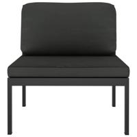 10-delige Loungeset met kussens aluminium antracietkleurig - thumbnail