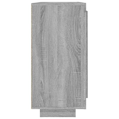 Dressoir 92x35x75 cm bewerkt hout grijs sonoma eikenkleurig Dressoir 92x35x75 cm bewerkt hout grijs sonoma eikenkleurig