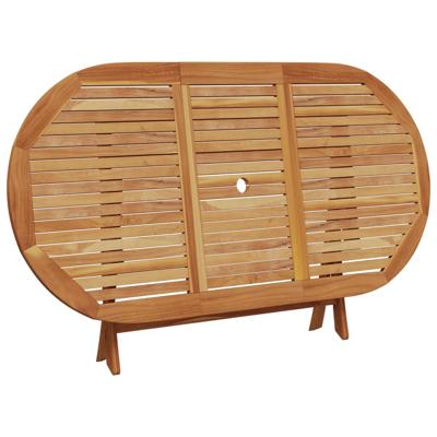 7-delige Tuinset poly rattan en massief hout beige - thumbnail