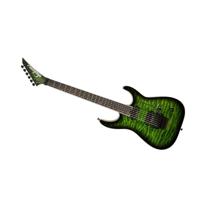 Jackson Pro Plus Series Dinky DKAQ Emerald Green EB elektrische gitaar met gigbag - thumbnail