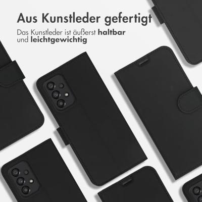 Accezz Wallet Case voor Samsung Galaxy A33 Telefoonhoesje Zwart - thumbnail
