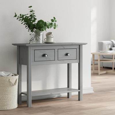 Wandtafel BODO 91x35x74 cm massief grenenhout grijs