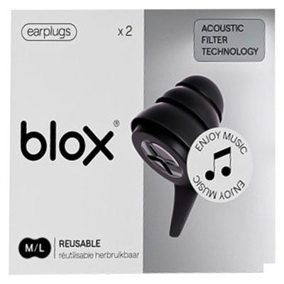 Blox Music Medium/Large Zwart 1 Paar Oordoppen