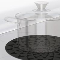 Scanpart speed inductiemat set 2x20/2x26 cm zwart - thumbnail
