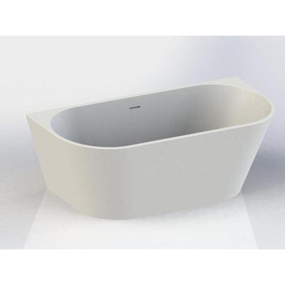 Half Vrijstaand Bad Arcqua Pinto Back To Wall 160x70x57 cm Glans Wit