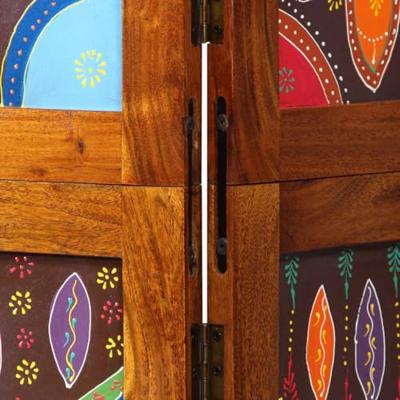 Kamerscherm Bruin 105 x 180 cm Massief acaciahout