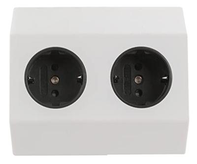 Heitronic 500071 Stekkerdoos Wit, Zilver 1 stuk(s)