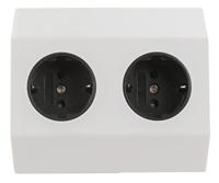 Heitronic 500071 Stekkerdoos Wit, Zilver 1 stuk(s) - thumbnail