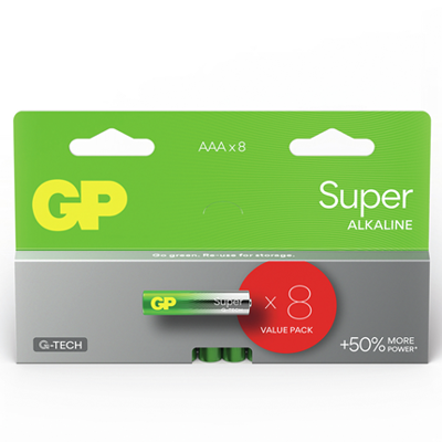 GP Super AAA batterij (potlood) Alkaline 1.5 V 8 stuk(s)