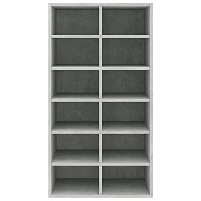 Schoenenrek 54x34x100,5 cm bewerkt hout betongrijs