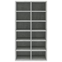 Schoenenrek 54x34x100,5 cm bewerkt hout betongrijs - thumbnail