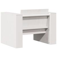 2-delige Loungeset massief grenenhout wit - thumbnail