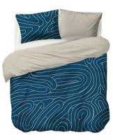 Auping Meandering blue dekbedovertrek - thumbnail
