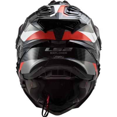 LS2 endurohelm "mx701 explorer alter", uitneembaar en wasbaar, rescue wangkussentjes, micrometrische sluiting, verwijderbare helmtop, voorbereiding voor helmcommunicatie, pinlock 70 maxvision™. helmet mx701 explorer alter s bl./or matt