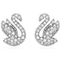 Swarovski 5647873 Oorknoppen Iconic Swan zilverkleurig-wit 10 x 12 mm - thumbnail