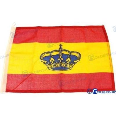 GS73326 - SPAANSE VLAG 20X30 MET KROON