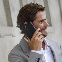 dbramante1928 Lynge - Flip cover voor mobiele telefoon - leer met grove nerf - zwart - voor Apple iPhone 11 Pro - thumbnail