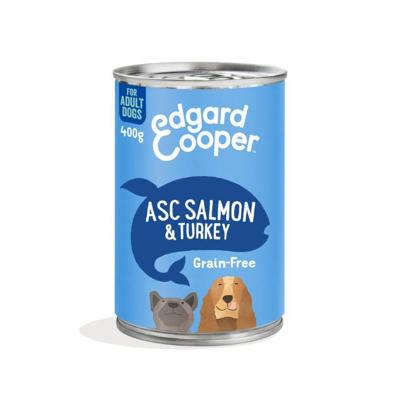 Blik zalm/kalkoen 400g Edgard & Cooper - Edgard en cooper