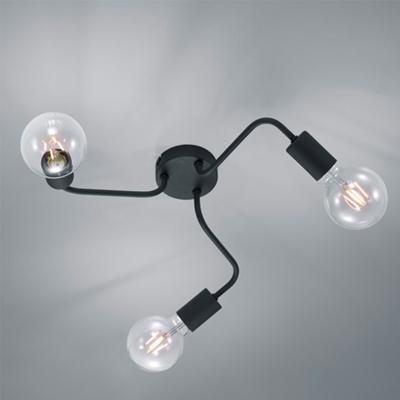 Trio Plafonniere Diallo - Metaal - Zwart Mat