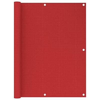 VidaXL Balkonscherm 120x400 cm hdpe rood