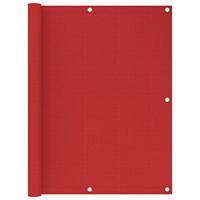 VidaXL Balkonscherm 120x400 cm hdpe rood - thumbnail