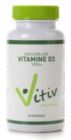 Vitiv Natuurlijke Vitamine D3 1000iu Capsules - thumbnail