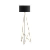 Stars of Light Standing lampCamporale gold with black lampshade - 39231 - thumbnail