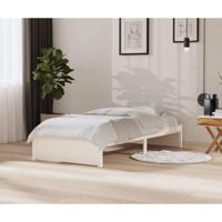 Bedframe massief hout wit 90x200 cm - thumbnail
