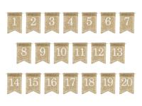 Tafelnummers Jute (7x10.5cm) - thumbnail