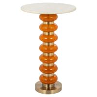 Richmond Bijzettafel 'Barbara' Marmer, kleur Oranje - thumbnail