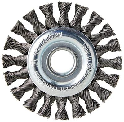 Lessmann Ronde borstel | gat d. 115 mm draaddikte 0,5 mm | staal 14 mm | 12.500 omw/min | 1 stuk - 472211 472211