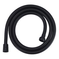 Wiesbaden luxe metalen doucheslang 150cm conisch mat zwart - thumbnail