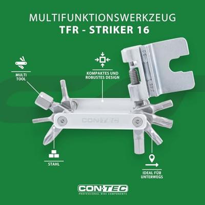 CONTEC multifunctie-tool "tfr - striker 16" ct multitool tfr-striker 16 functions silver - thumbnail
