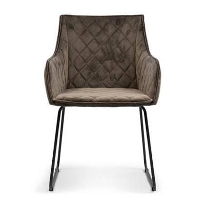 Rivièra Maison Eetkamerstoel 'Frisco Drive' Velvet III, kleur Anthracite Rivièra Maison Eetkamerstoel 'Frisco Drive' Velvet III, kleur Anthracite