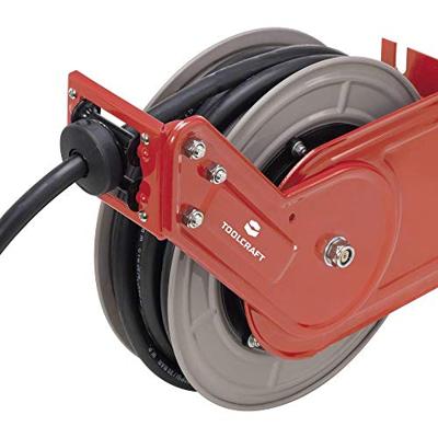 TOOLCRAFT Pneumatische slanghaspel 10 m 20 bar Muurbevestiging, Plafondbevestiging