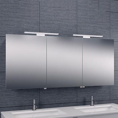 Wiesbaden Luxe spiegelkast +Led verlichting 140x60x14 cm