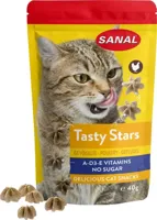 Sanal Tasty Stars kattensnoepjes gevogelte 12 x 40g - thumbnail