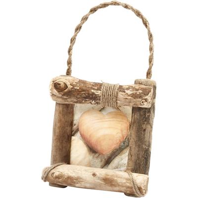 Creativ Company Hout mix, l: 6-14 cm, dikte 15 mm, 610 gr/ 1 doos