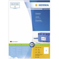 Herma 4428 Universele etiketten 210 x 297 mm Papier Wit 100 stuk(s) Permanent hechtend Inkjet, Laser (zwart/wit), Laser (kleur), Kopiëren (zwart/wit), Kopiëren - thumbnail