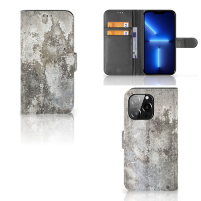 iPhone 13 Pro | Bookcase | Beton Print