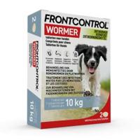 Frontcontrol Wormer ontwormingstablet hond 2 tabletten - thumbnail