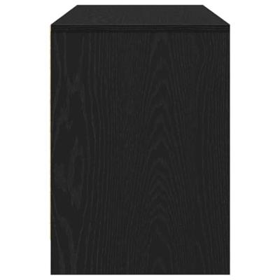 TV-kast Zwart Eiken 102 x 37,5 x 52,5 cm Bewerkt hout